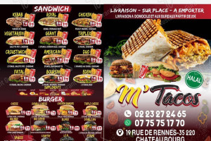 M'tacos menu