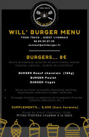 Will'burger menu