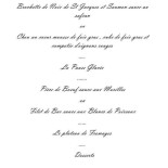 Auberge du Cheval Blanc Carte