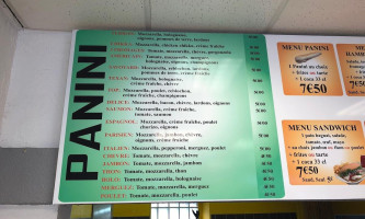 Panipizz menu