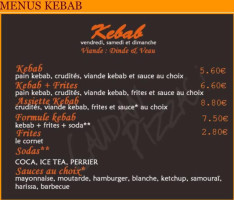 Caudan Pizzas menu