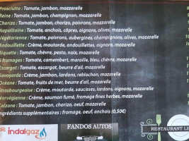 Le Mistral menu