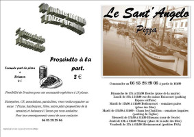 Le Sant'angelo Pizza menu