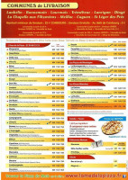 L'ame De La Pizza menu