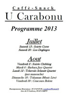 U Carabonu menu