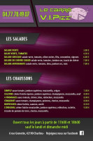 Le Carre V.I. Pizz' menu