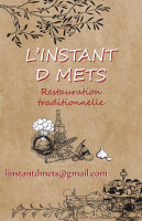 L'instant D Mets menu