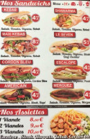 Kebab De La Cité menu