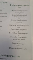 Le Calmosien menu