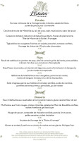 L'echalote menu