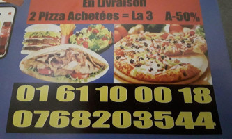 Andiamo Pizza Crecy La Chapelle menu