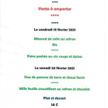 Auberge La Source Carta