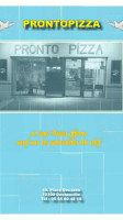 Pronto Pizza menu