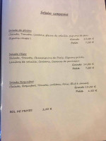 Le Sans Nom menu