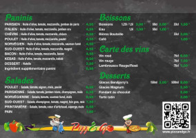 Pizz Go menu