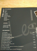 Crepes Et Confidences menu