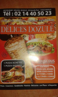 Delice Dozule menu