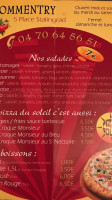 Pizza Du Soleil menu