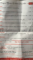 Régalade menu