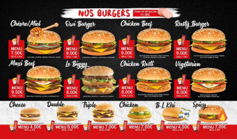 Burgers Land Conches menu