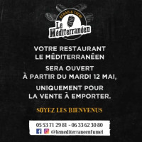 Le Mediterraneen menu