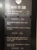 La Fourchette menu