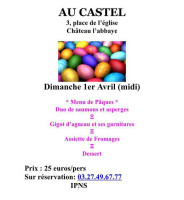 Au Castel menu