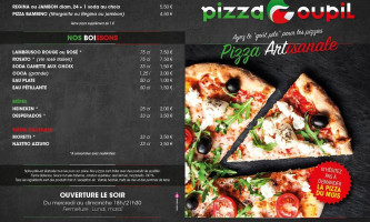 Pizza Goupil menu