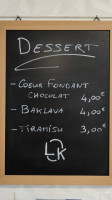 Le Succès menu