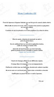 Clos des Combottes menu