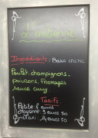 Pizzeria des Potiers menu