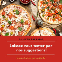 Chicken Paradise Pizza Croissy-beaubourg Emerainville Lognes Pontault-combault Noisiel Noisy-champs menu