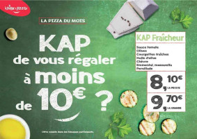 Le Kiosque à Pizzas menu