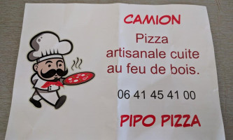 Pipo Pizza menu