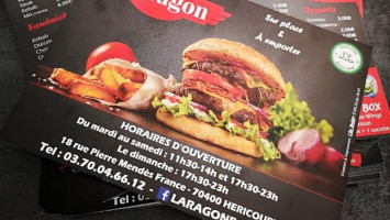 Laragon Fast-food menu