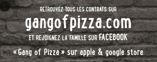 Gang Of Pizza menu