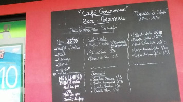 Café Gourmand menu