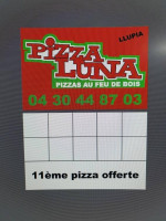 Pizza Luna menu