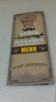 Kebab Istanbul menu