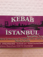 Kebab Istanbul menu