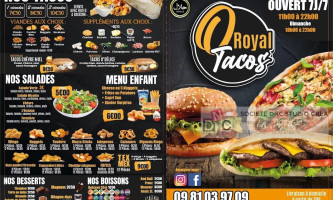 O'royal Tacos menu