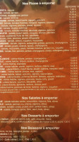 Pizza Chez Lulu menu