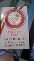 Le Sentier Des Vins menu