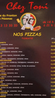 Gina Pizzas menu