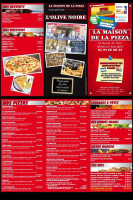 Café La Maison De La Pizza menu