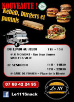 Le 111 menu
