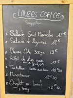 Lauzes Coffee menu