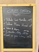 Lauzes Coffee menu