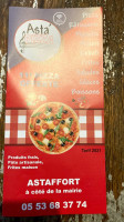 Asta Pizza Gct Pizza menu