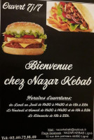 Nazar Kebab Ligné menu